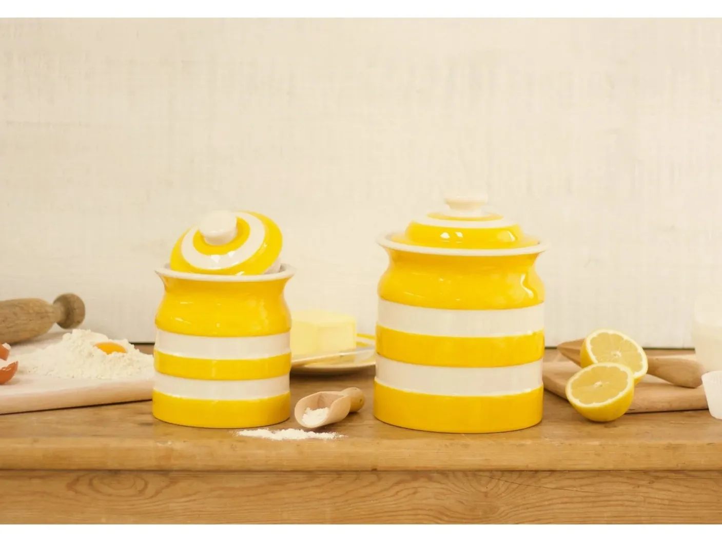 Cornishware Yellow Large Storage Jar 168cl