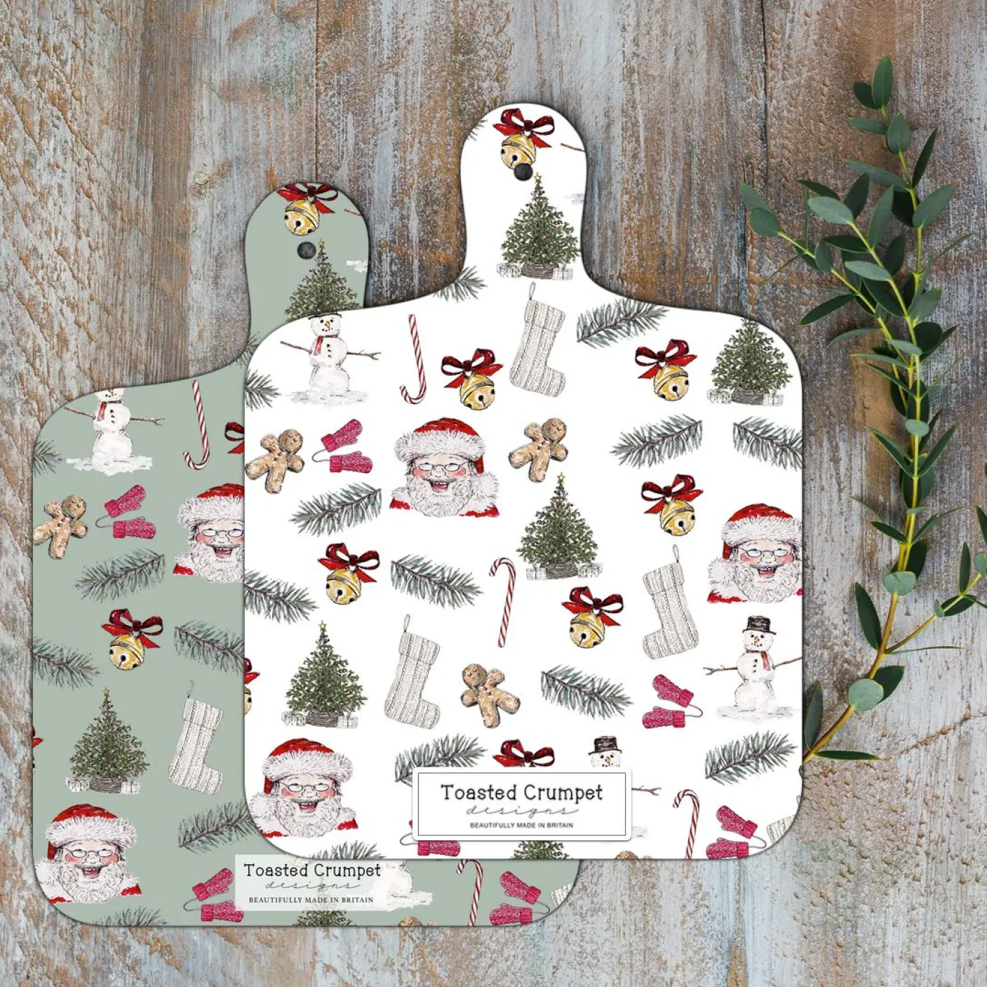 All Things Jolly Mini Double-Sided Chopping Board