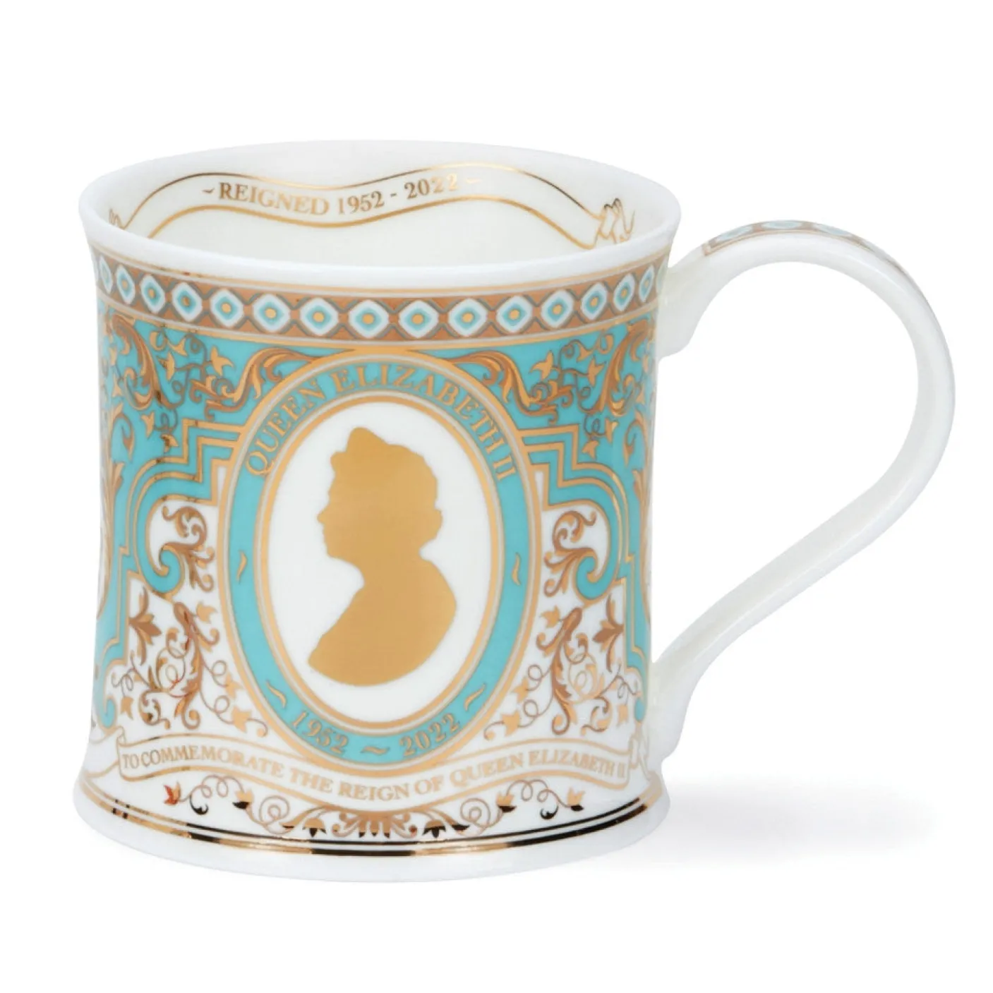 Wessex The Life & Reign of Queen Elizabeth II Gold Mug