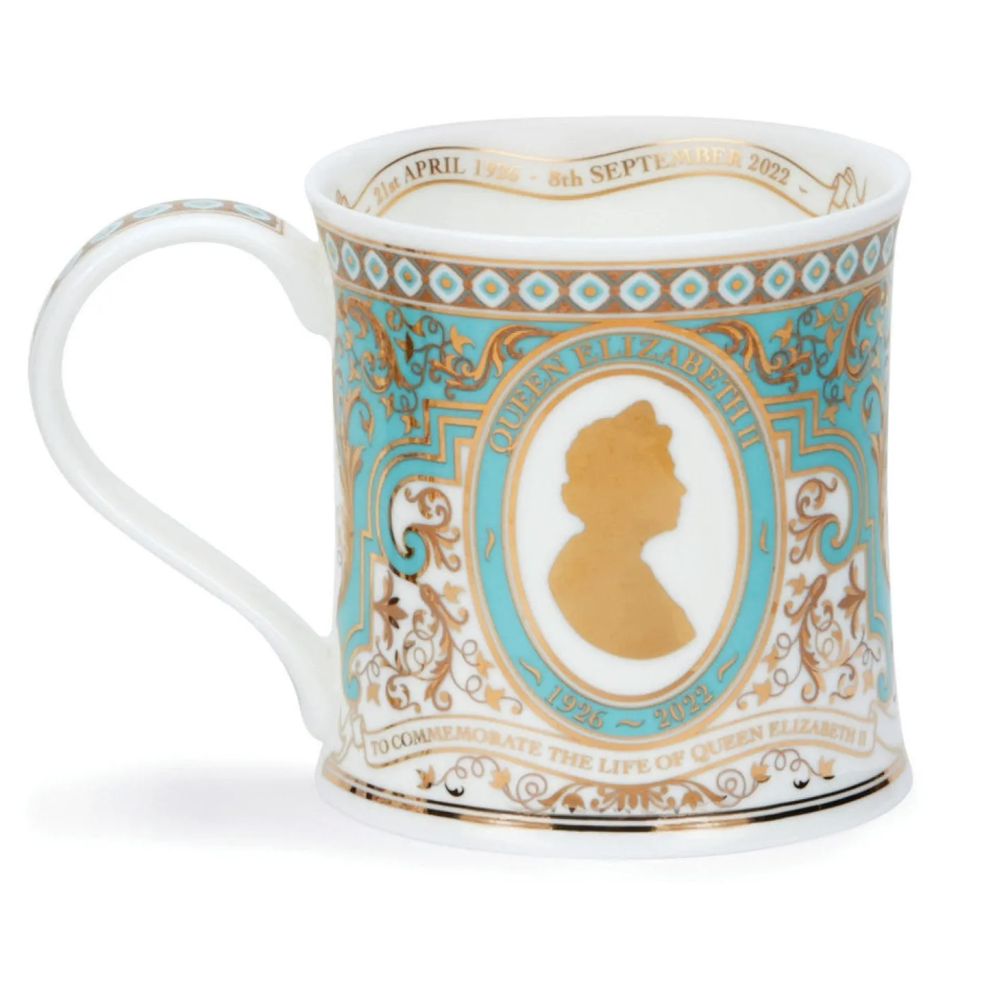 Wessex The Life & Reign of Queen Elizabeth II Gold Mug