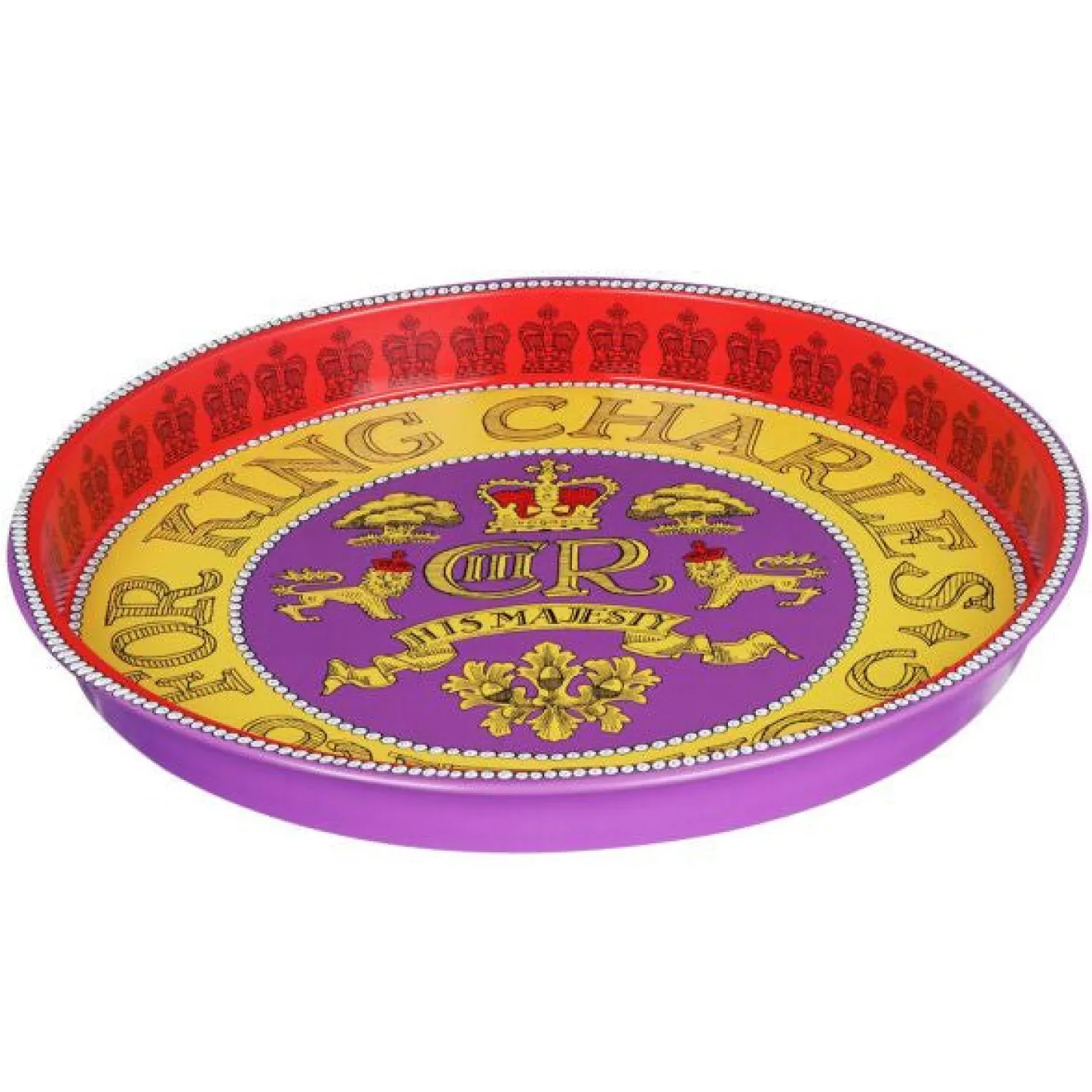 King Charles III Coronation Deepwell Tin Tray