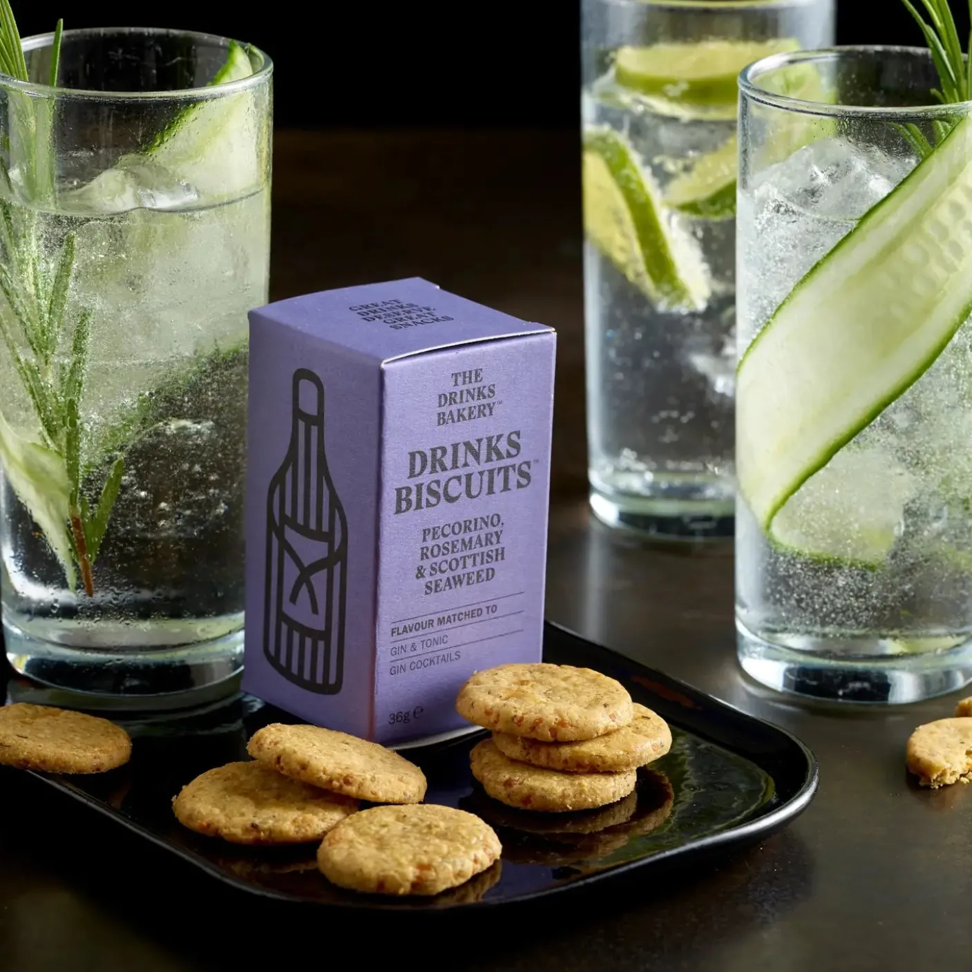 Pecorino, Rosemary and Seaweed Drinks Biscuits 110g