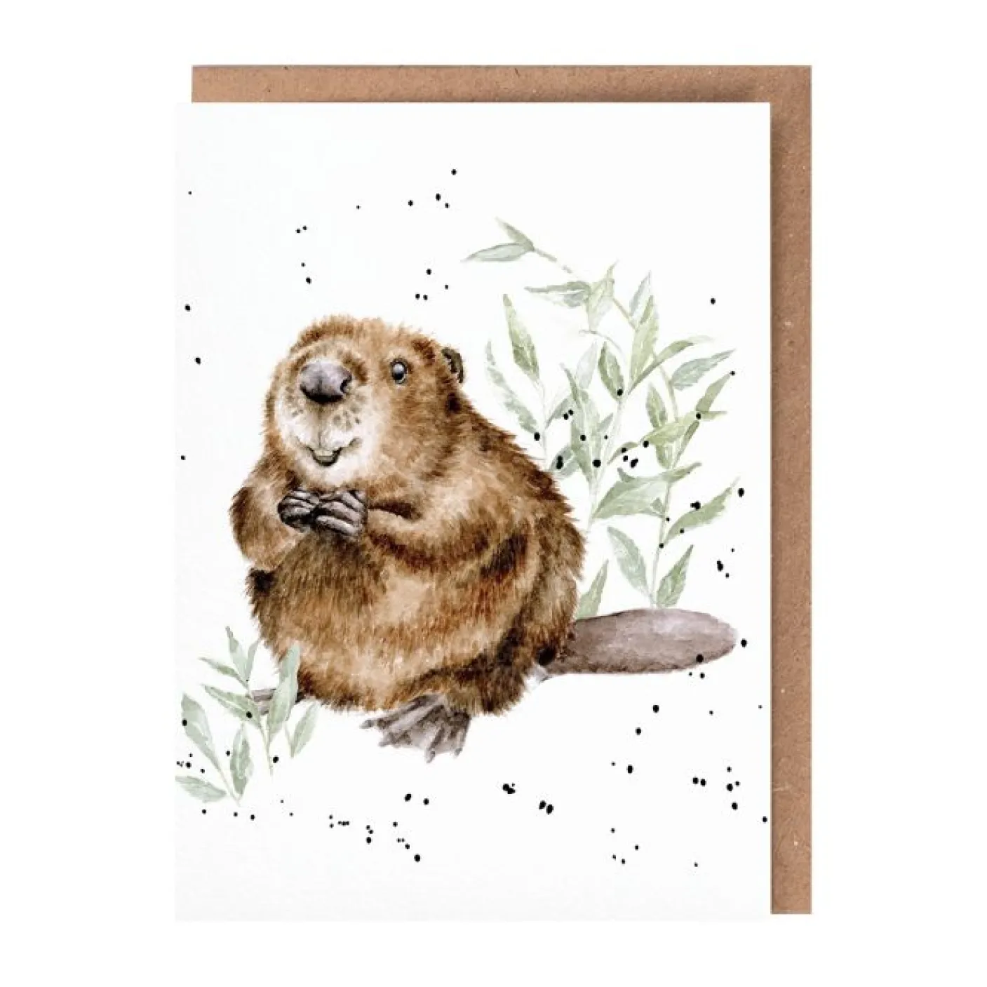 'The Arborist' Beaver Greetings Card