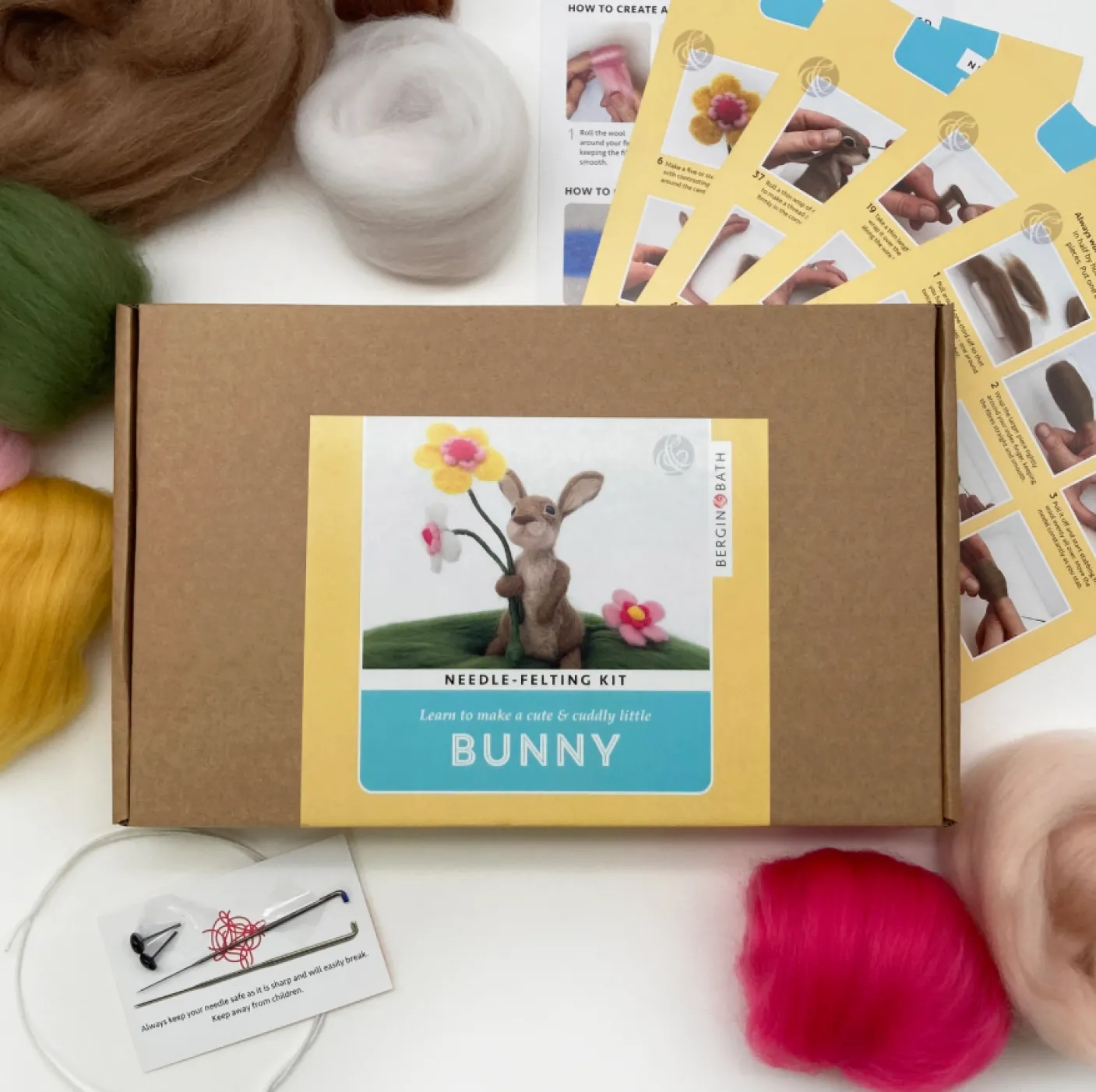 Bunny Needle Felting Kit