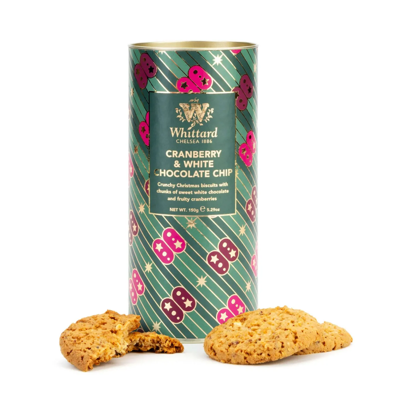 Whittard Cranberry and White Chocolate Biscuits