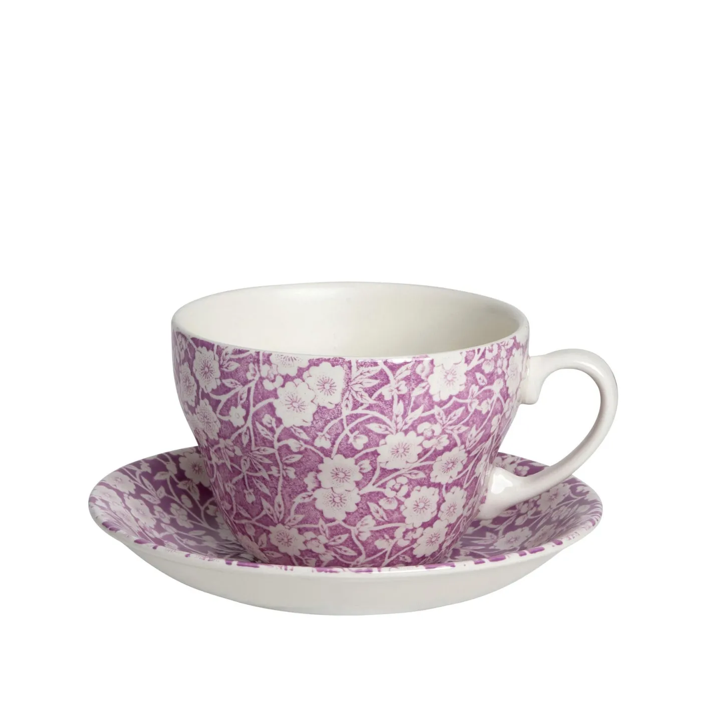 Blossom Calico Breakfast Cup and Saucer
