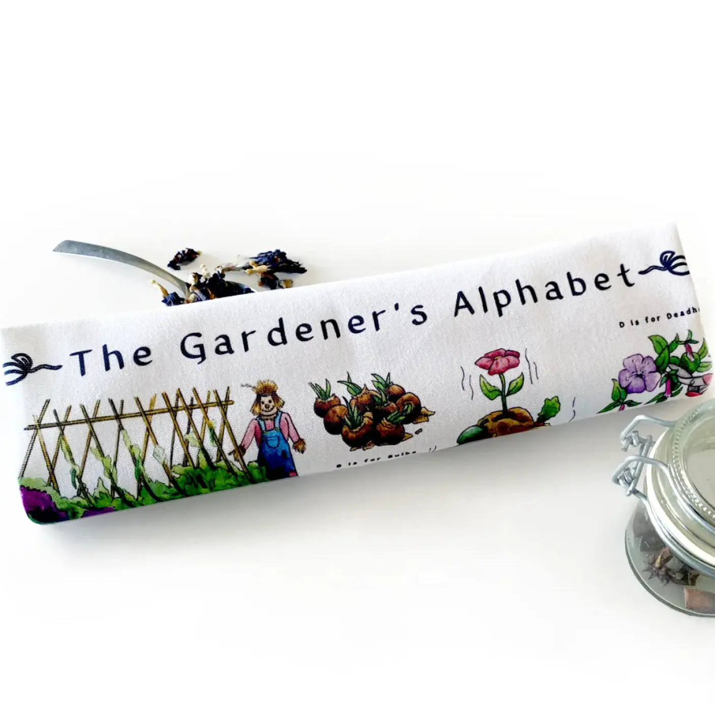 The Gardener's Alphabet Tea Towel
