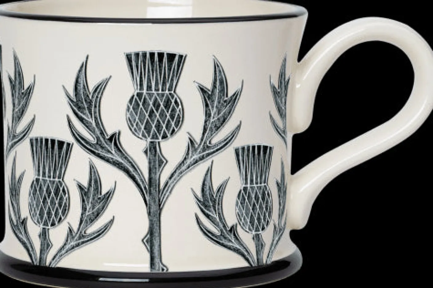 Thistle Mug by Moorland Pottery