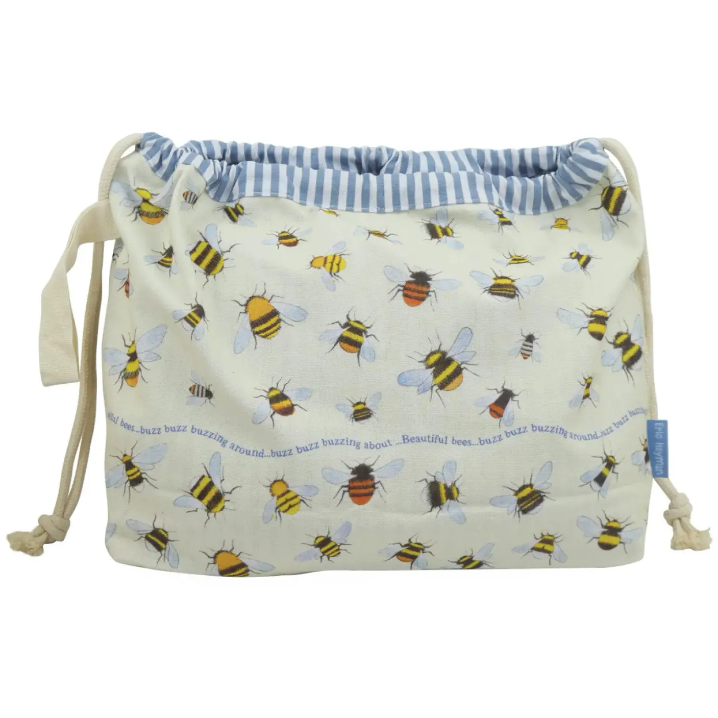 Bees Drawstring Cotton Bag
