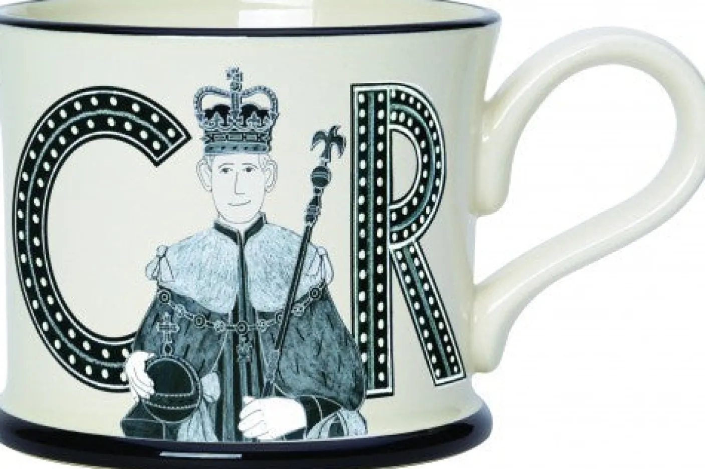 King Charles III Coronation Mug by Moorland Pottery