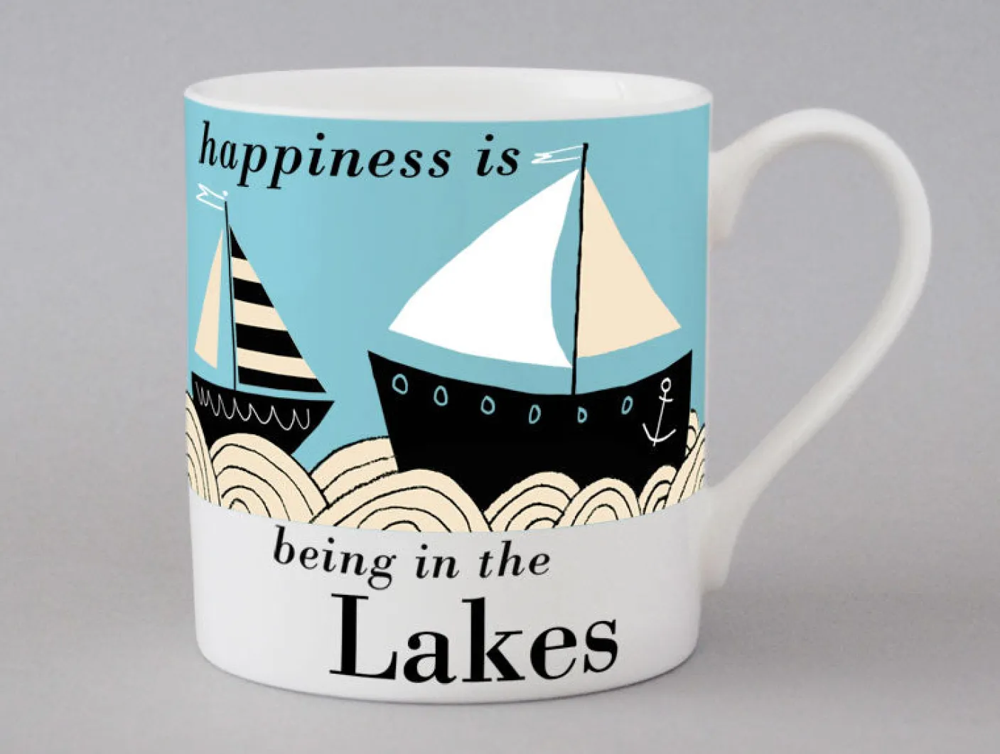 Country and Coast Lakes Boats Mug
