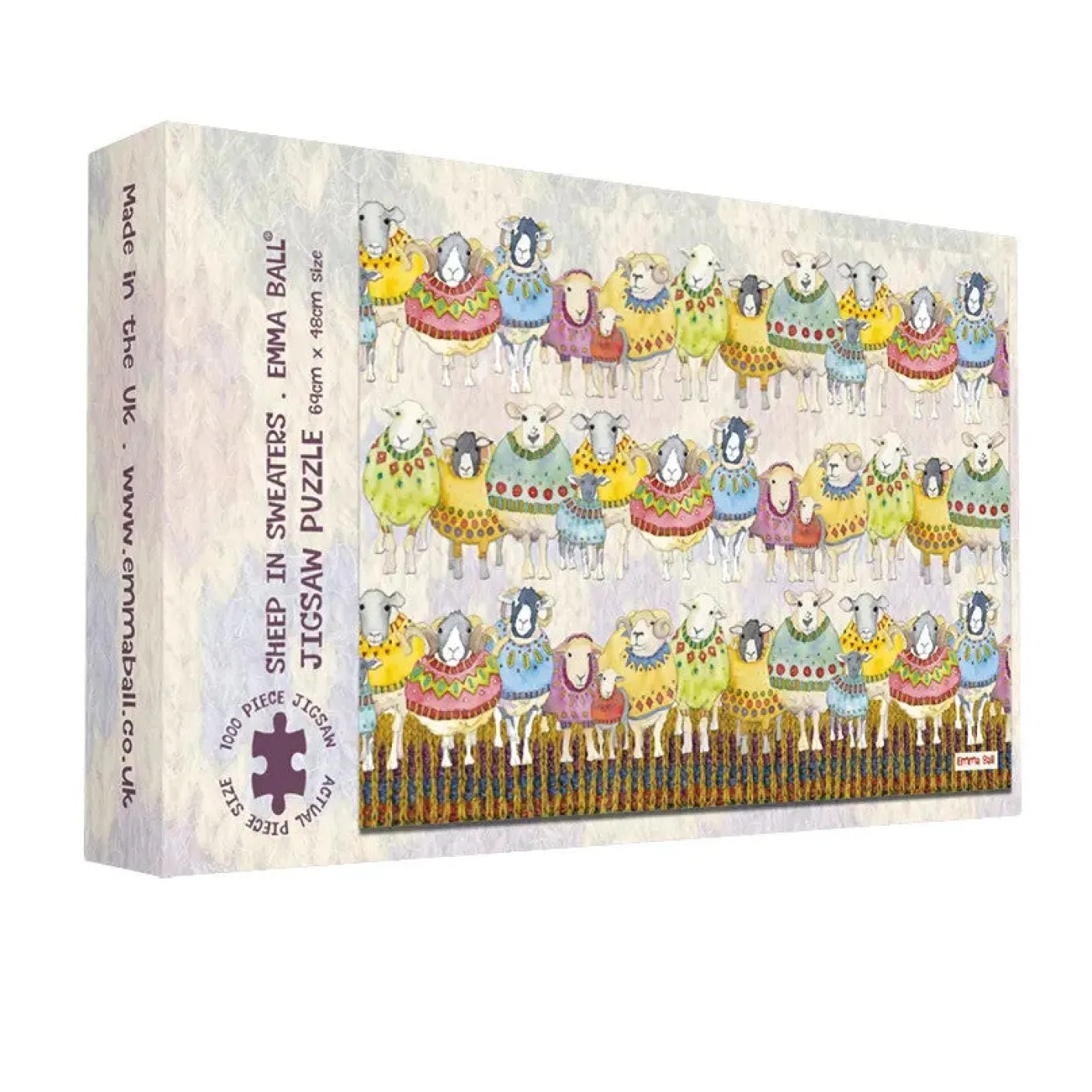 Sheep in Sweaters 1000 Piece Jigsaw Puzzle by Emma Ball