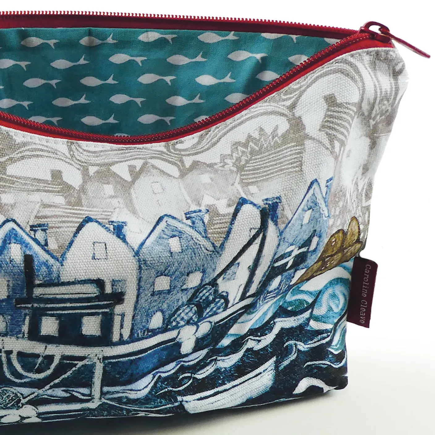 Fishing Village Zipped Pouch