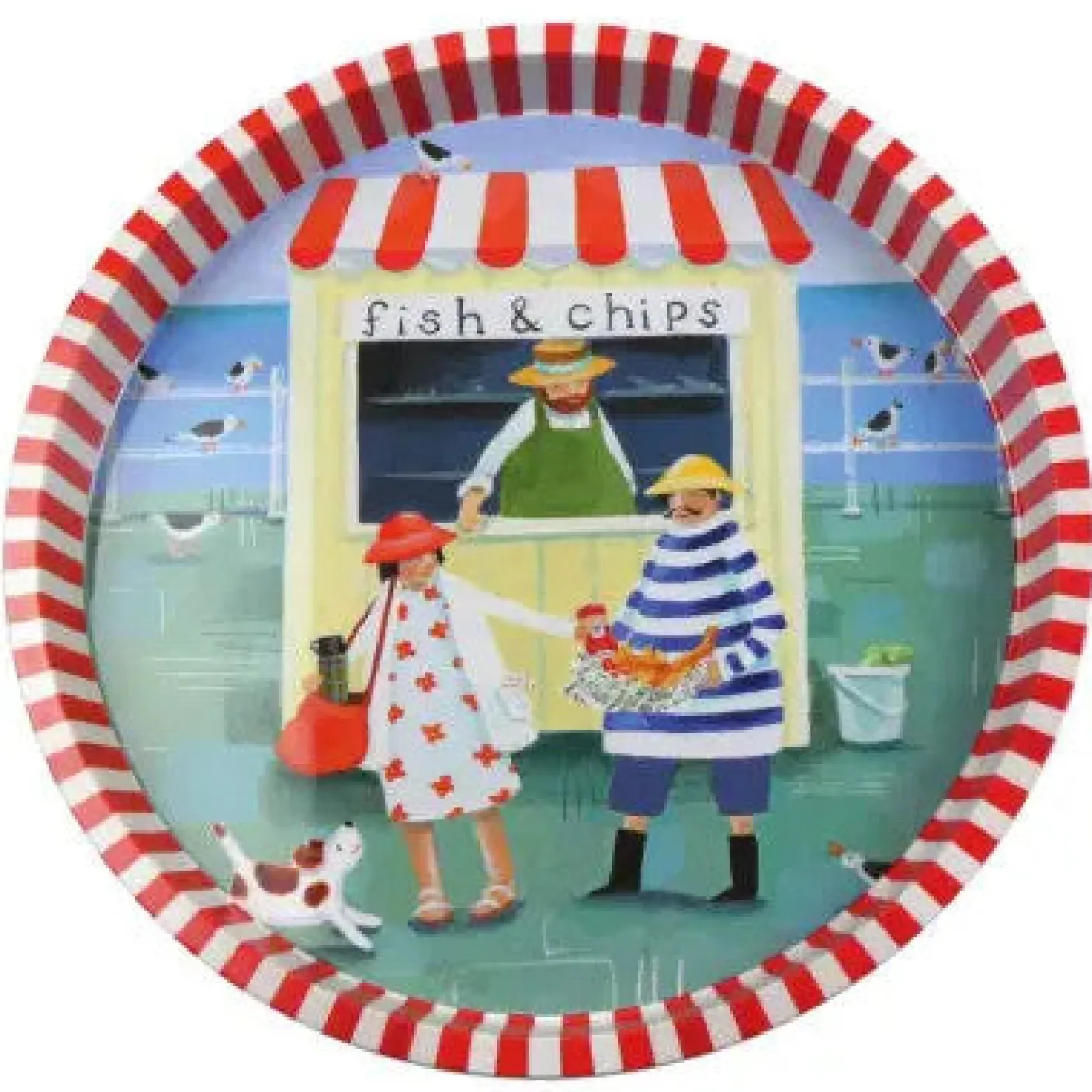 Mr. and Mrs. Fish Tin Tray