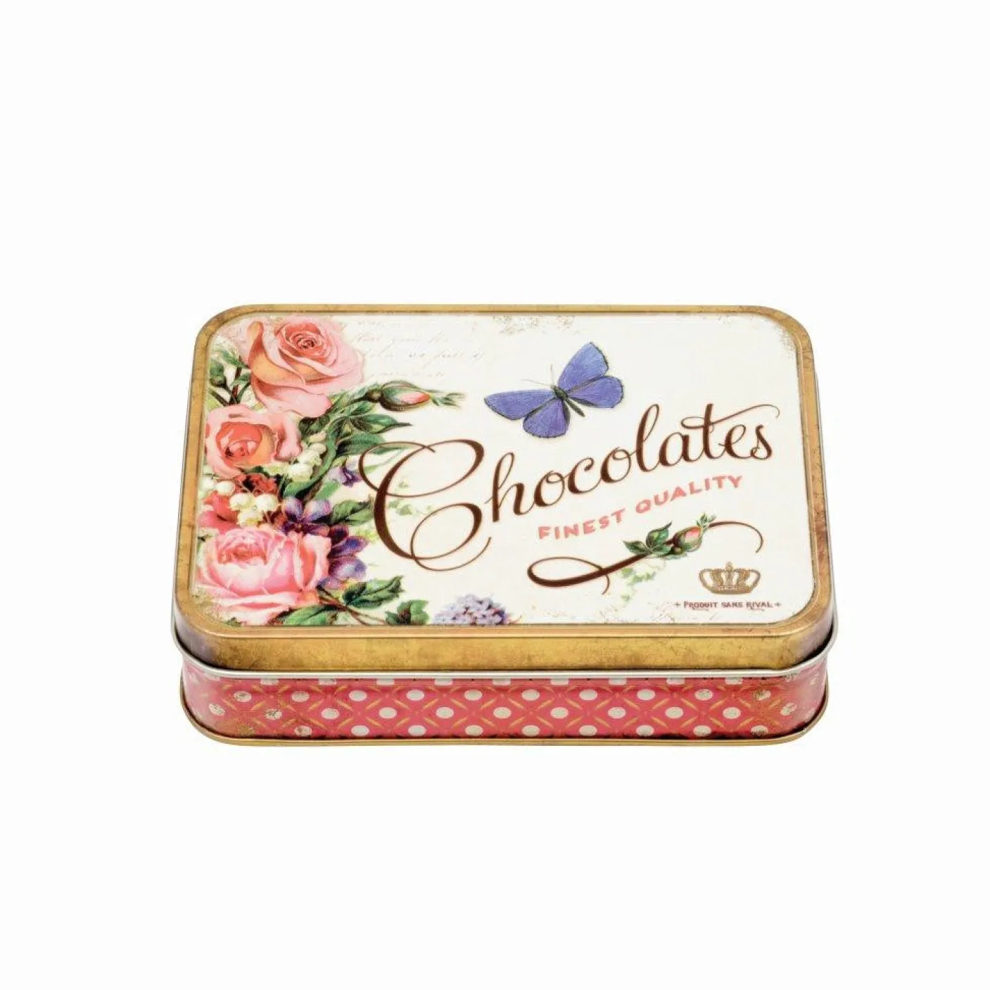 Nostalgia Chocolates Finest Quality Small Rectangular Tin