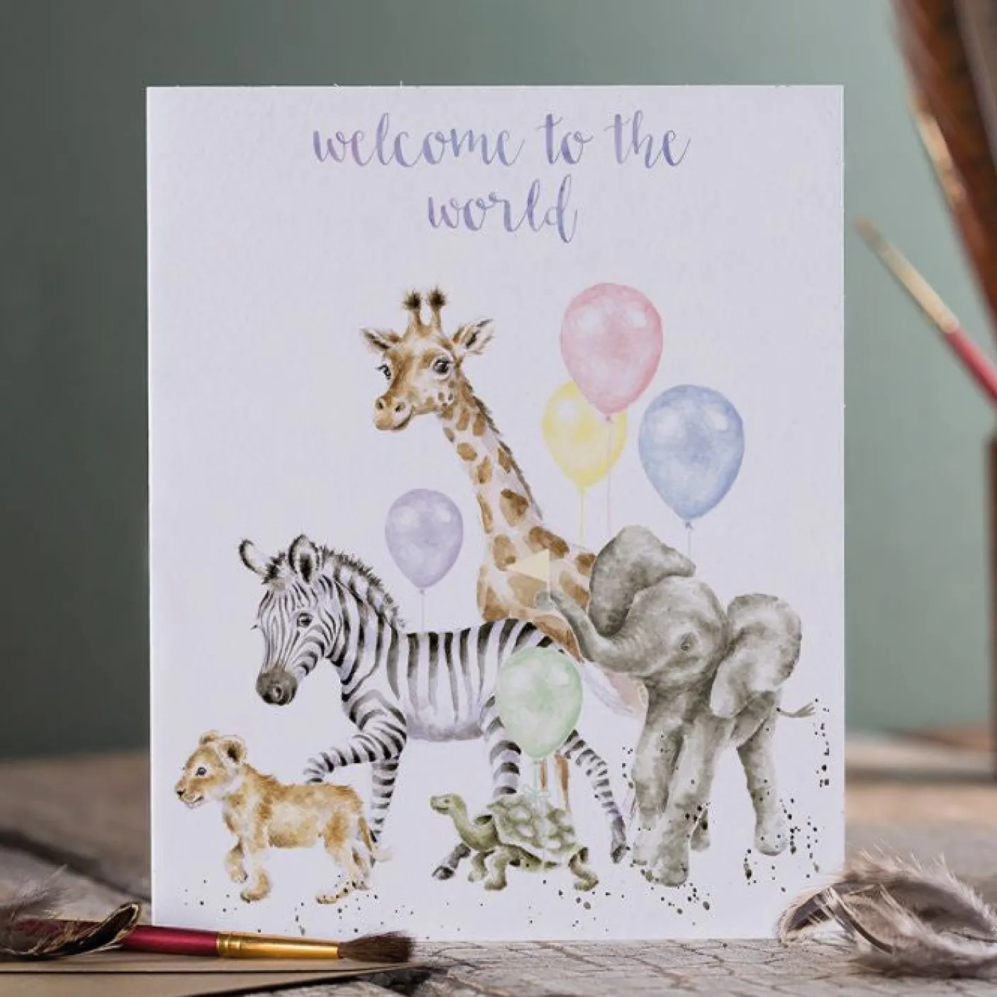 'Welcome to the World' Greetings Card