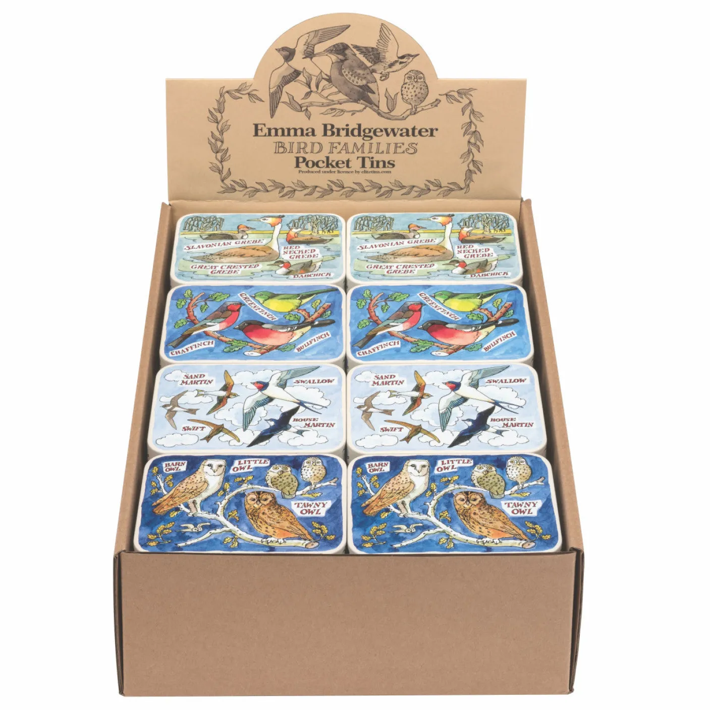 Bird Families Pocket Tins