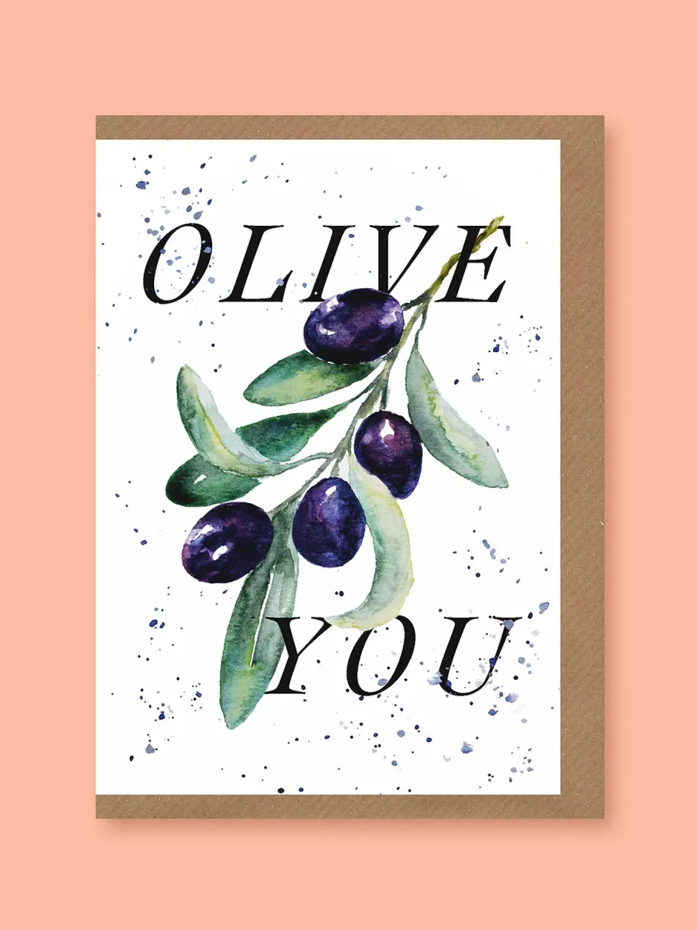 Olive You Greetings Card