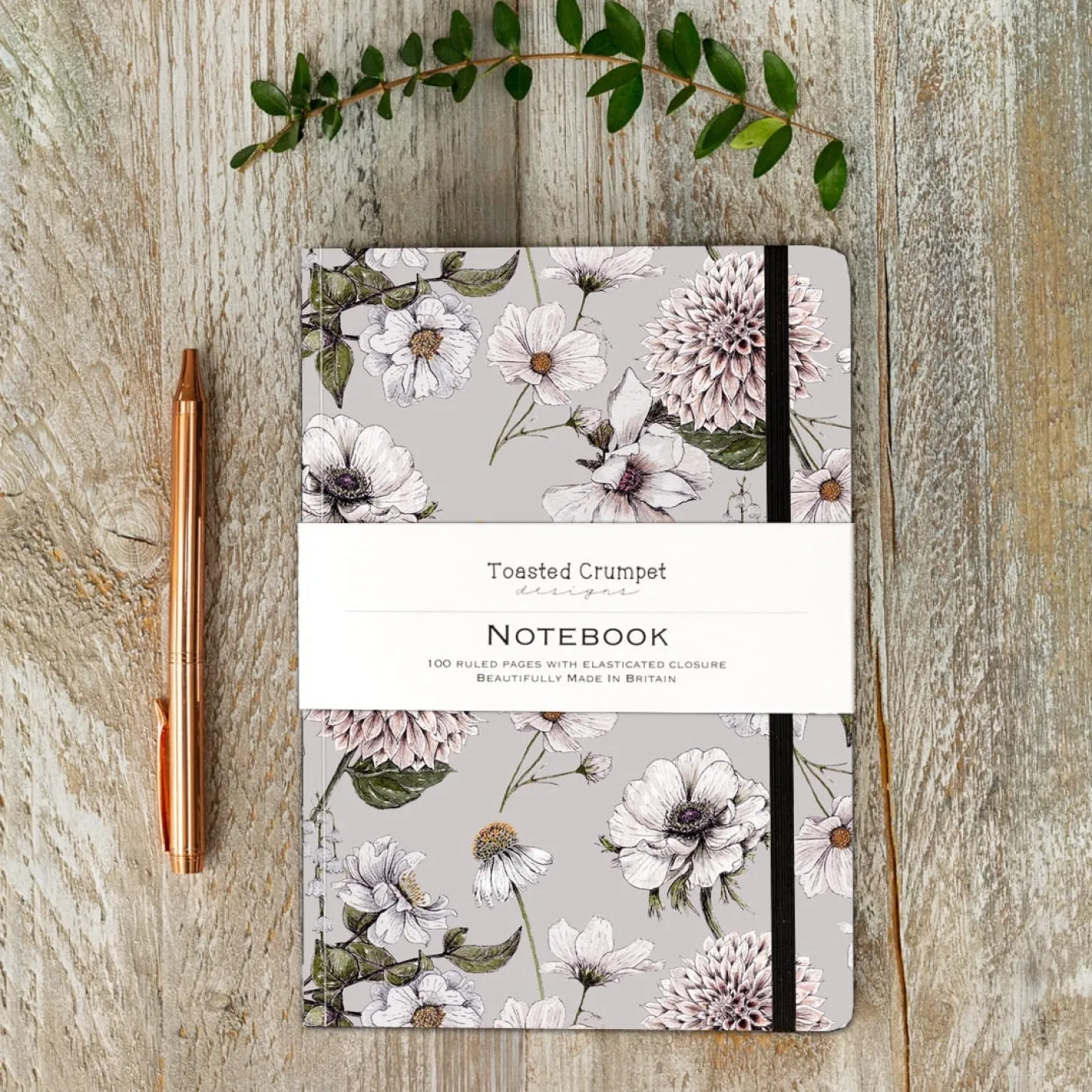 The Blanc Collection (Stone) A5 Lined Notebook