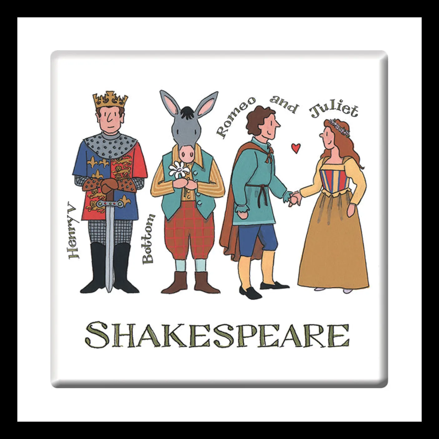 Shakespeare Characters Coaster