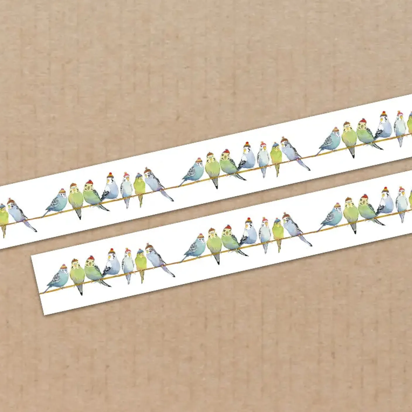 Budgies in Beanies 20mm Washi Tape
