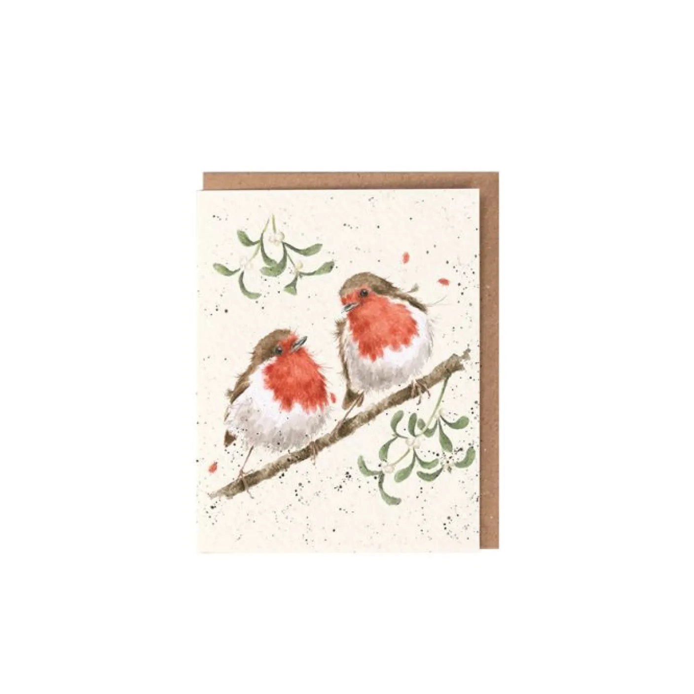 'Mistletoe' Robin Christmas Gift Enclosure Card