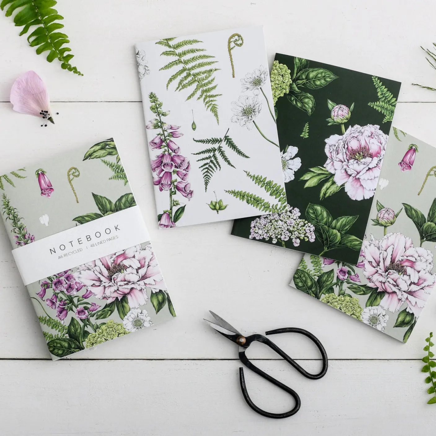 Summer Garden - Set of 3 A6 Notebooks