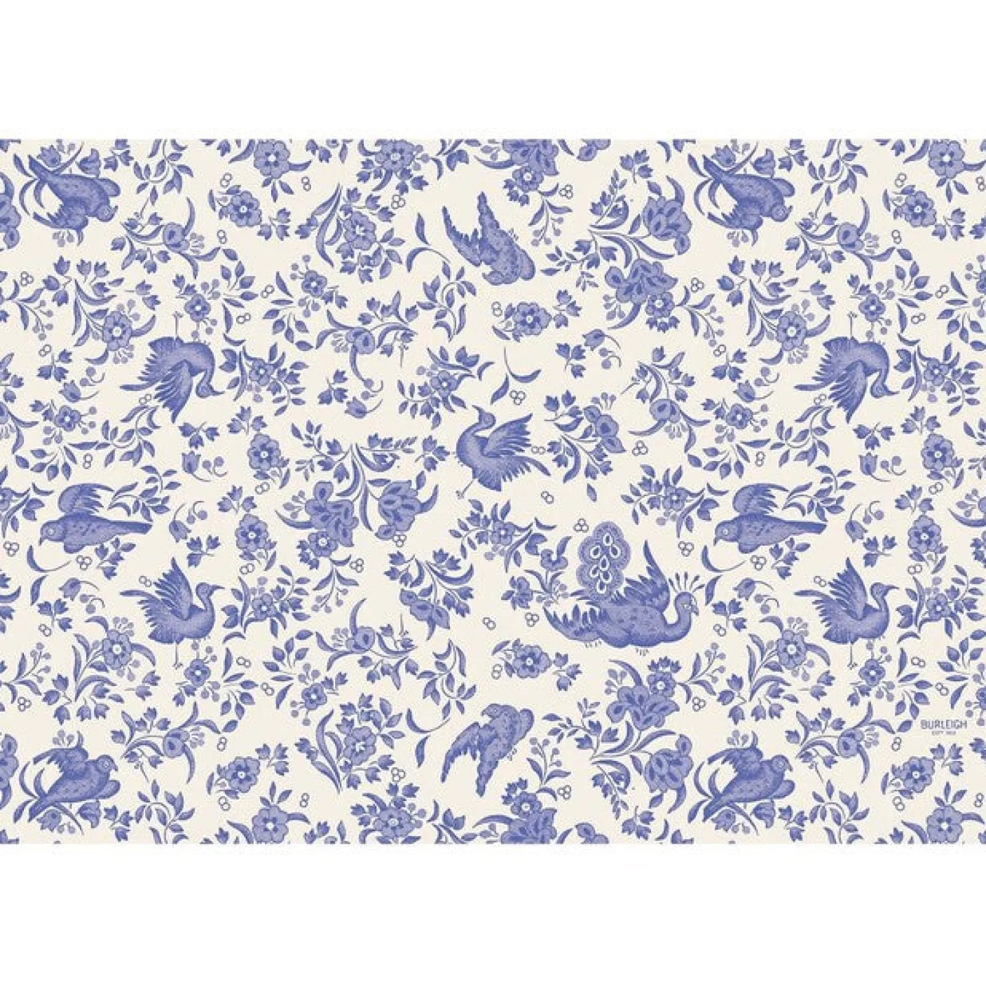 Blue Regal Peacock Pad of 24 Paper Placemats