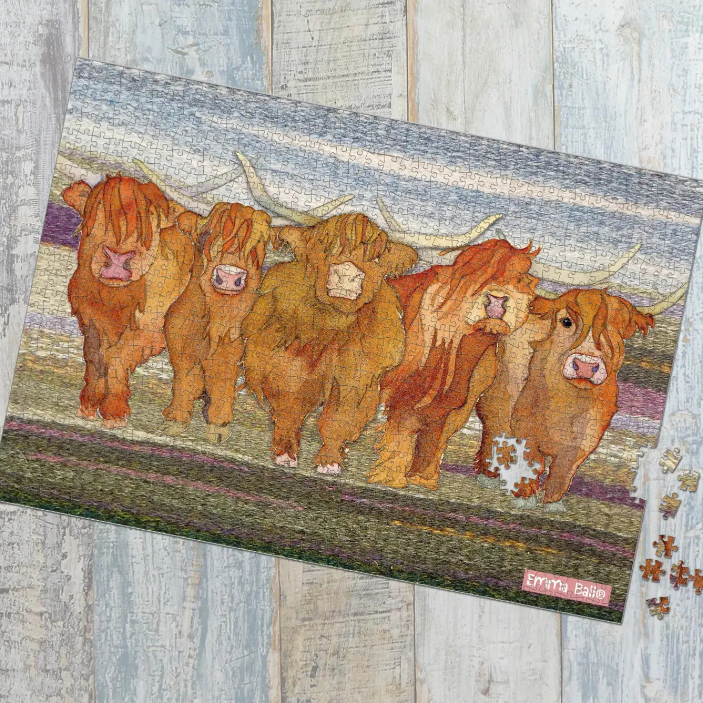 Highland Coos 1000 Piece Jigsaw Puzzle