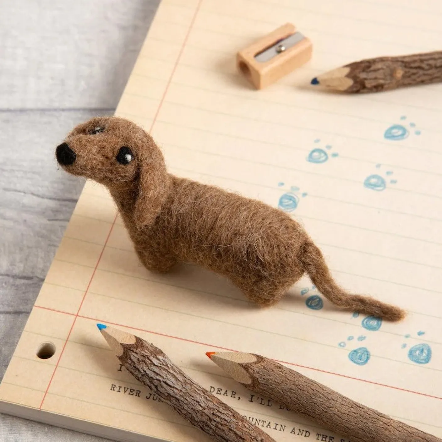 Dachshund Mini Felting Kit