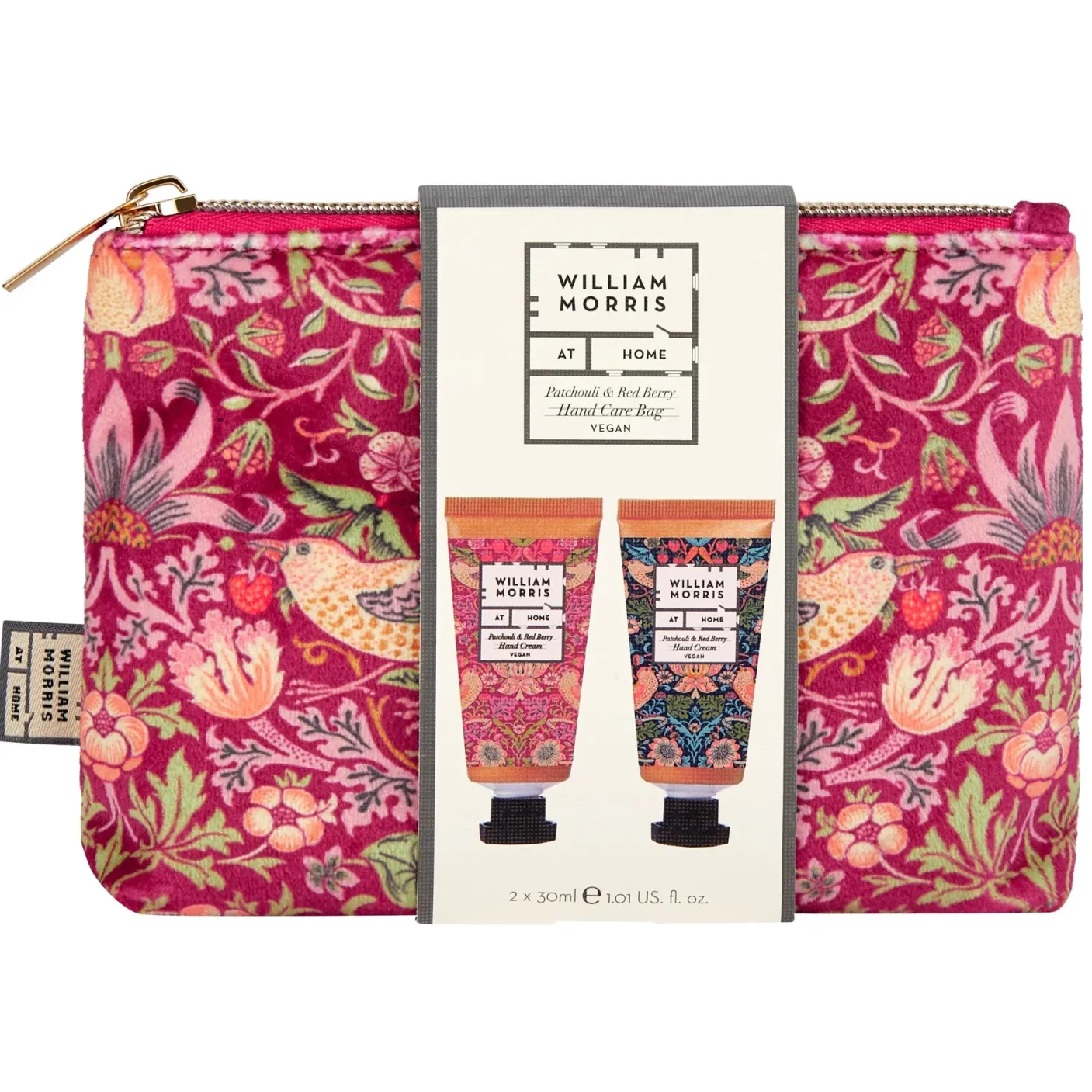 William Morris Strawberry Thief Hand Care Bag