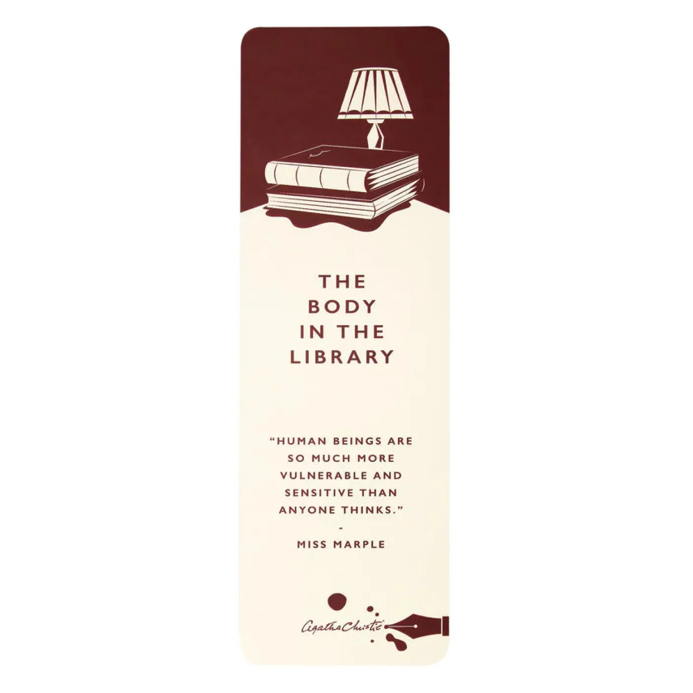 Agatha Christie "The Body in the Library" Book Mark