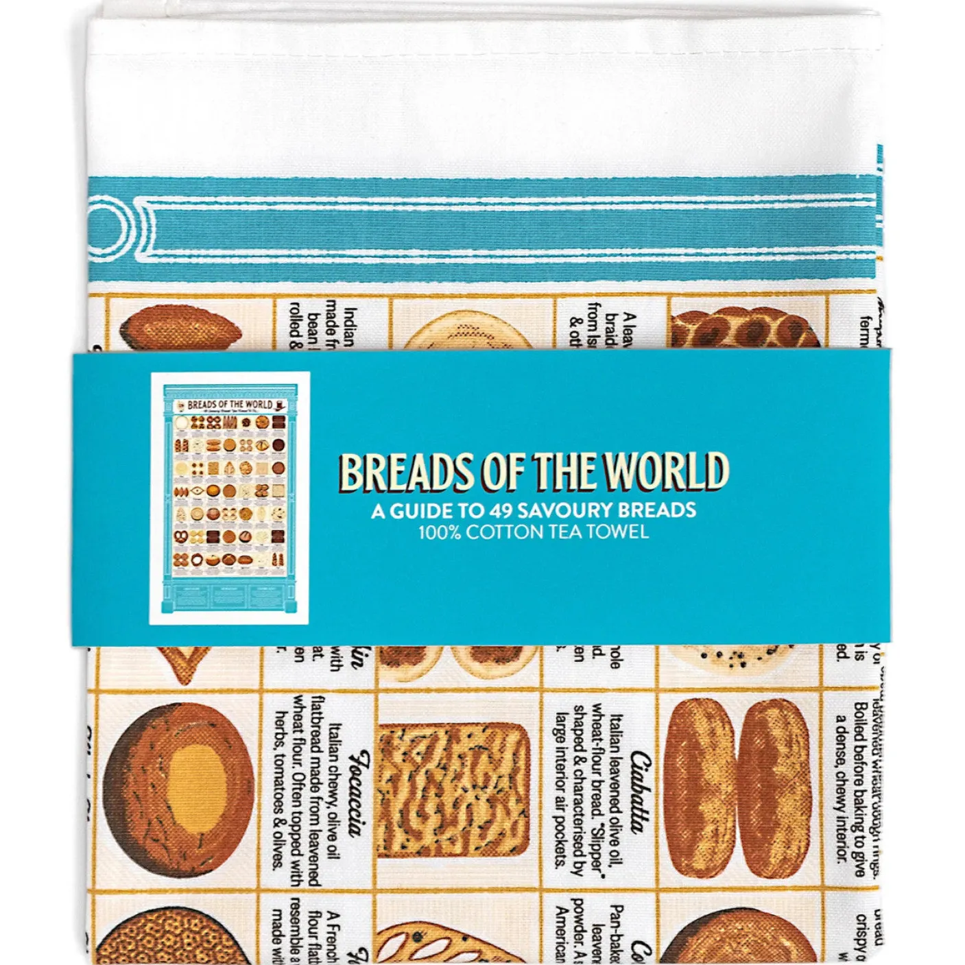 Breads of the World Tea Towel by Stuart Gardiner