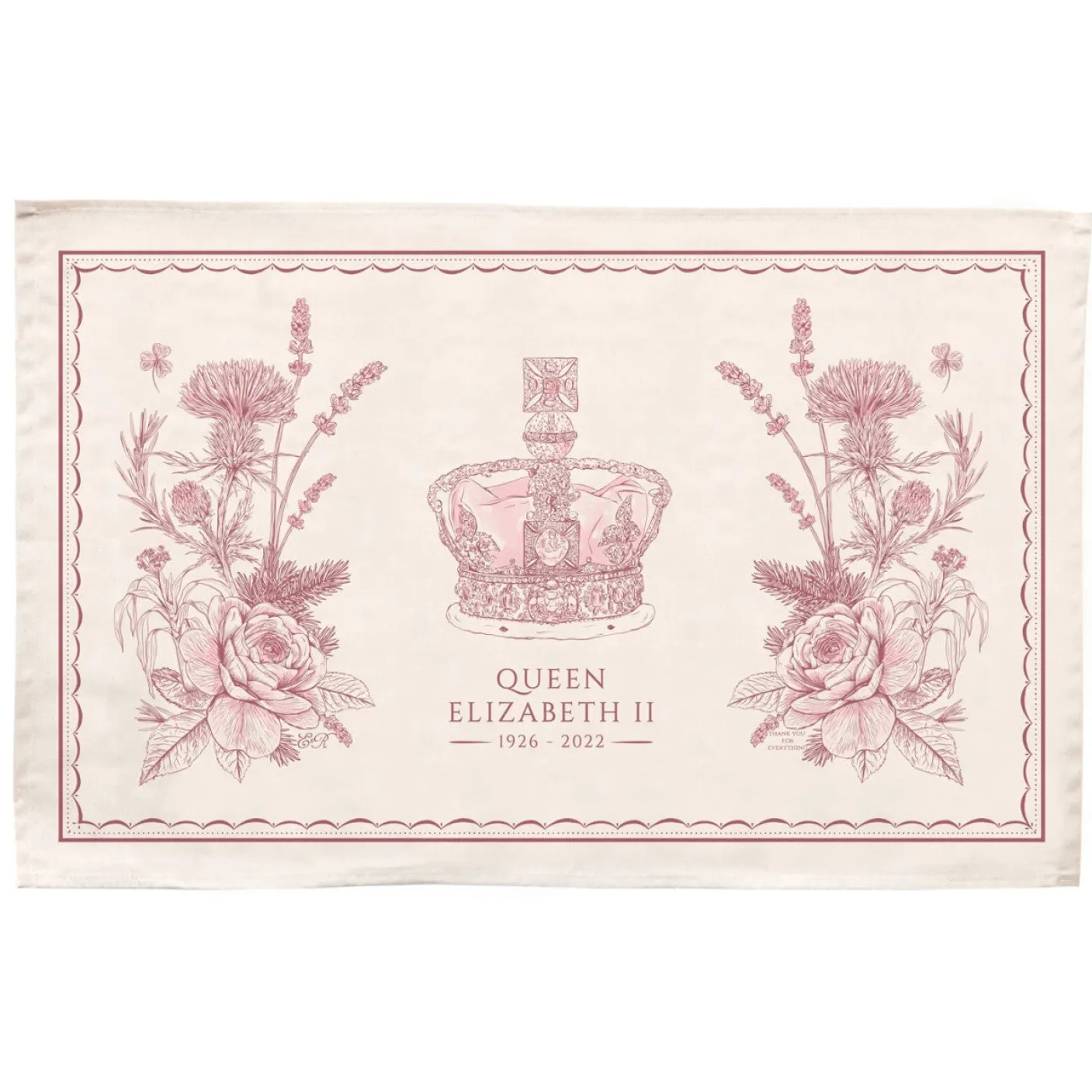 Queen Elizabeth II Commemorative Tea Towel