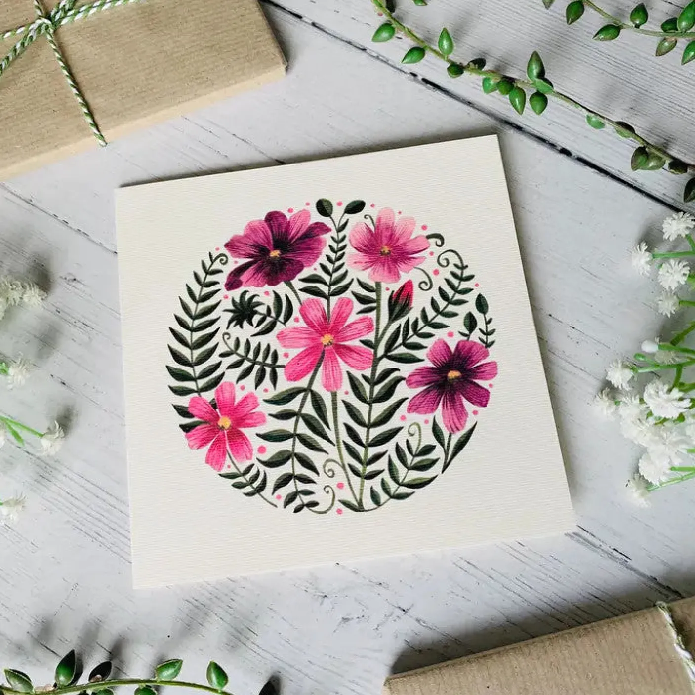 Cosmos Greeting Card