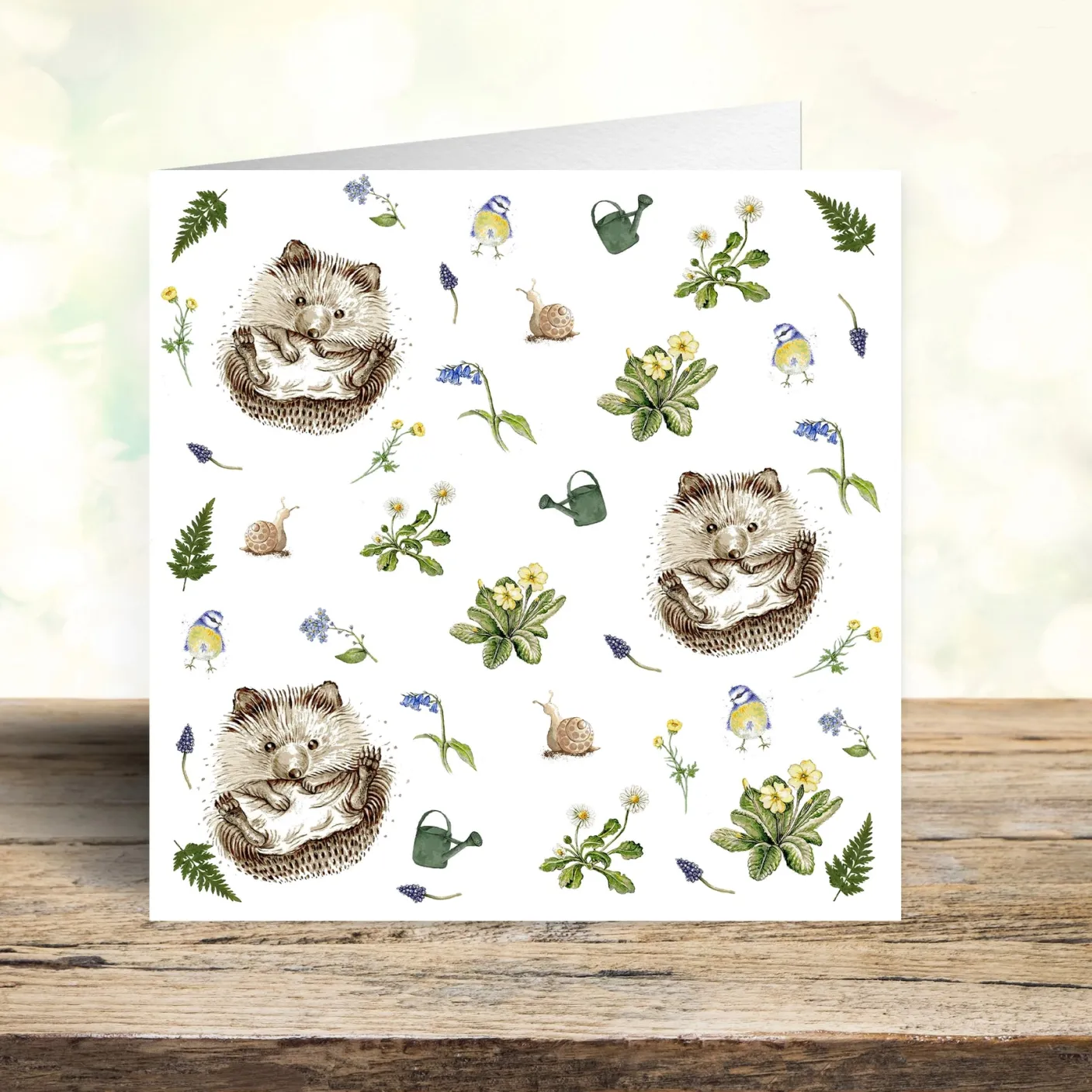 Happy Hedgehogs Art Card