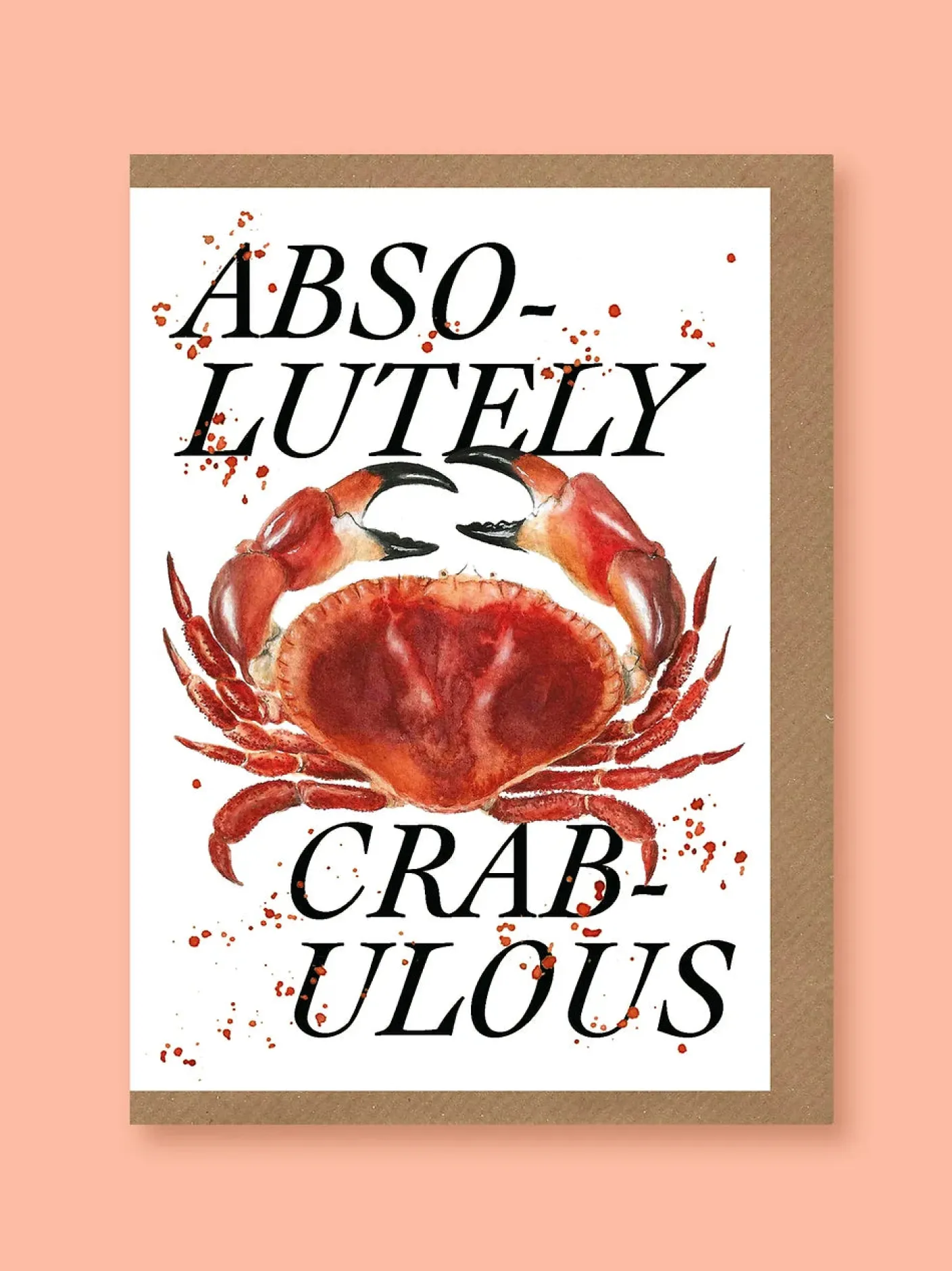 Absolutely Crabulous Greetings Card