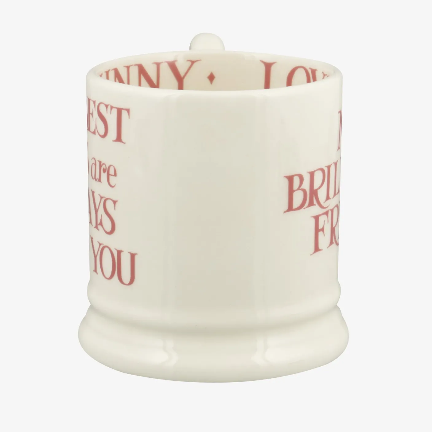 Pink Toast My Brilliant Friend 1/2 Pint Mug