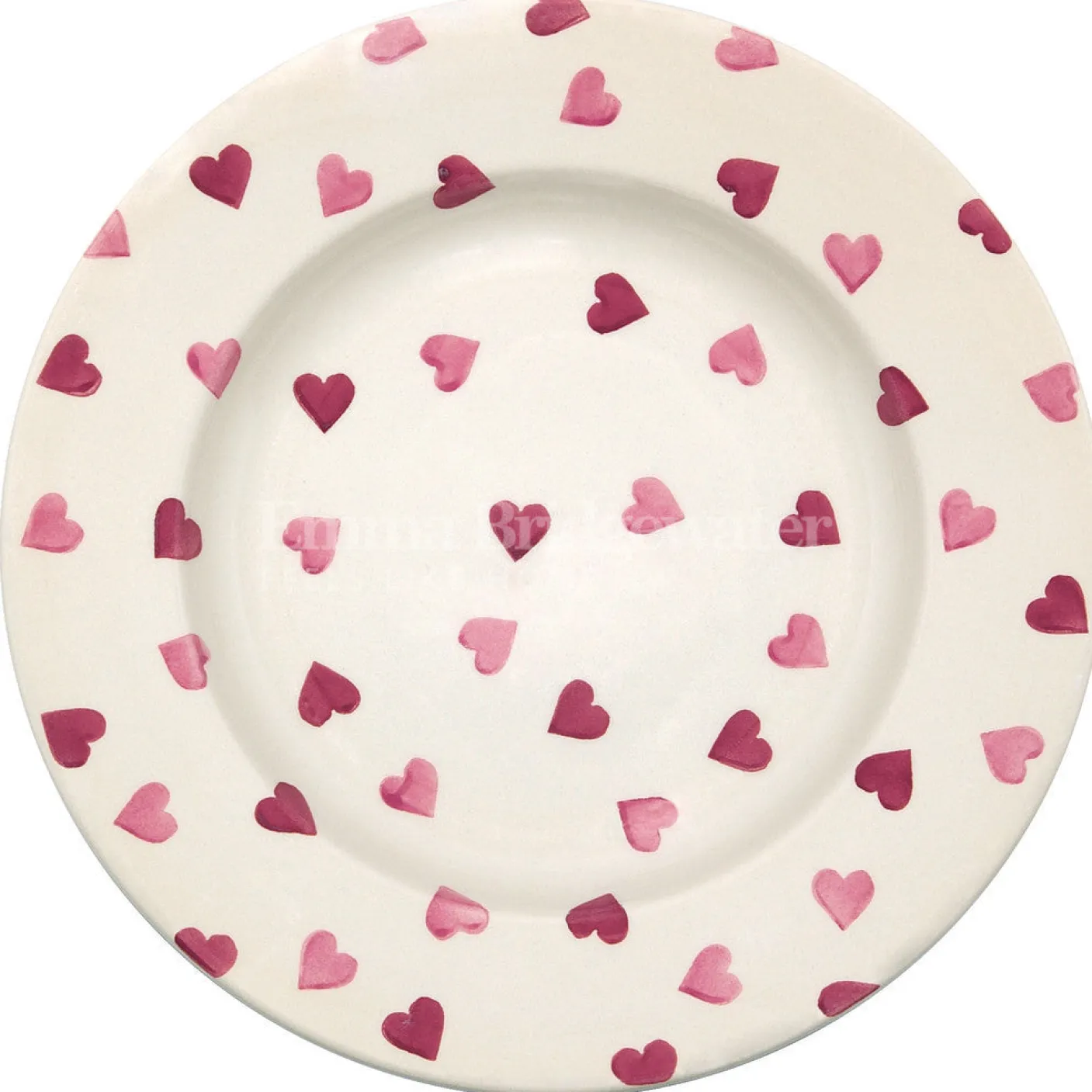 Pink Hearts 10 1/2 Plate