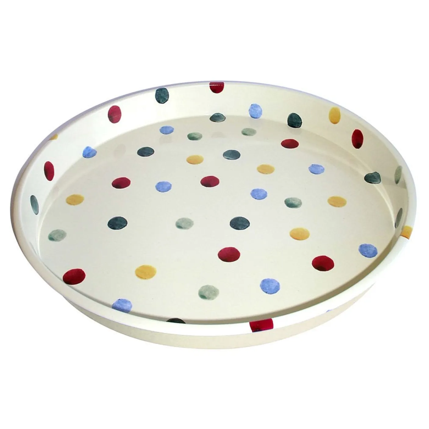 Polka Dot Deepwell Tin Tray