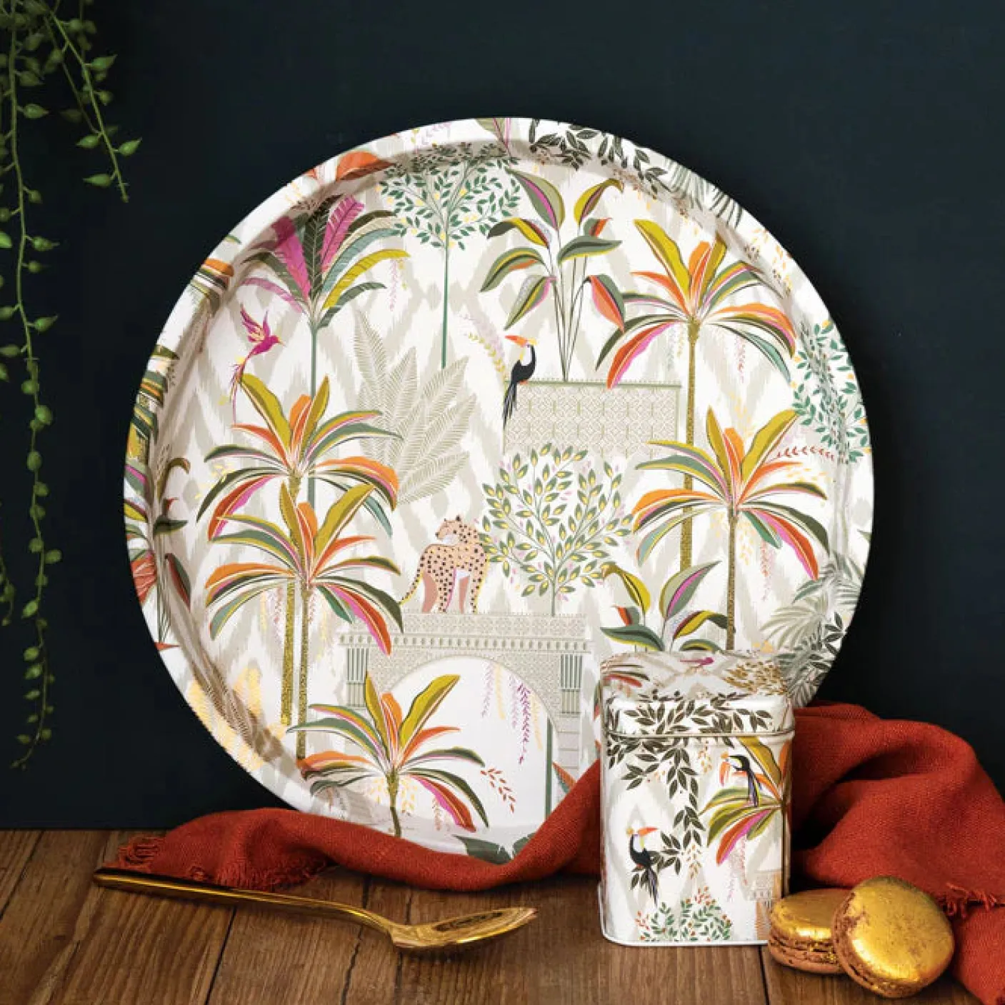 Palm Garden Mini Tea Tin