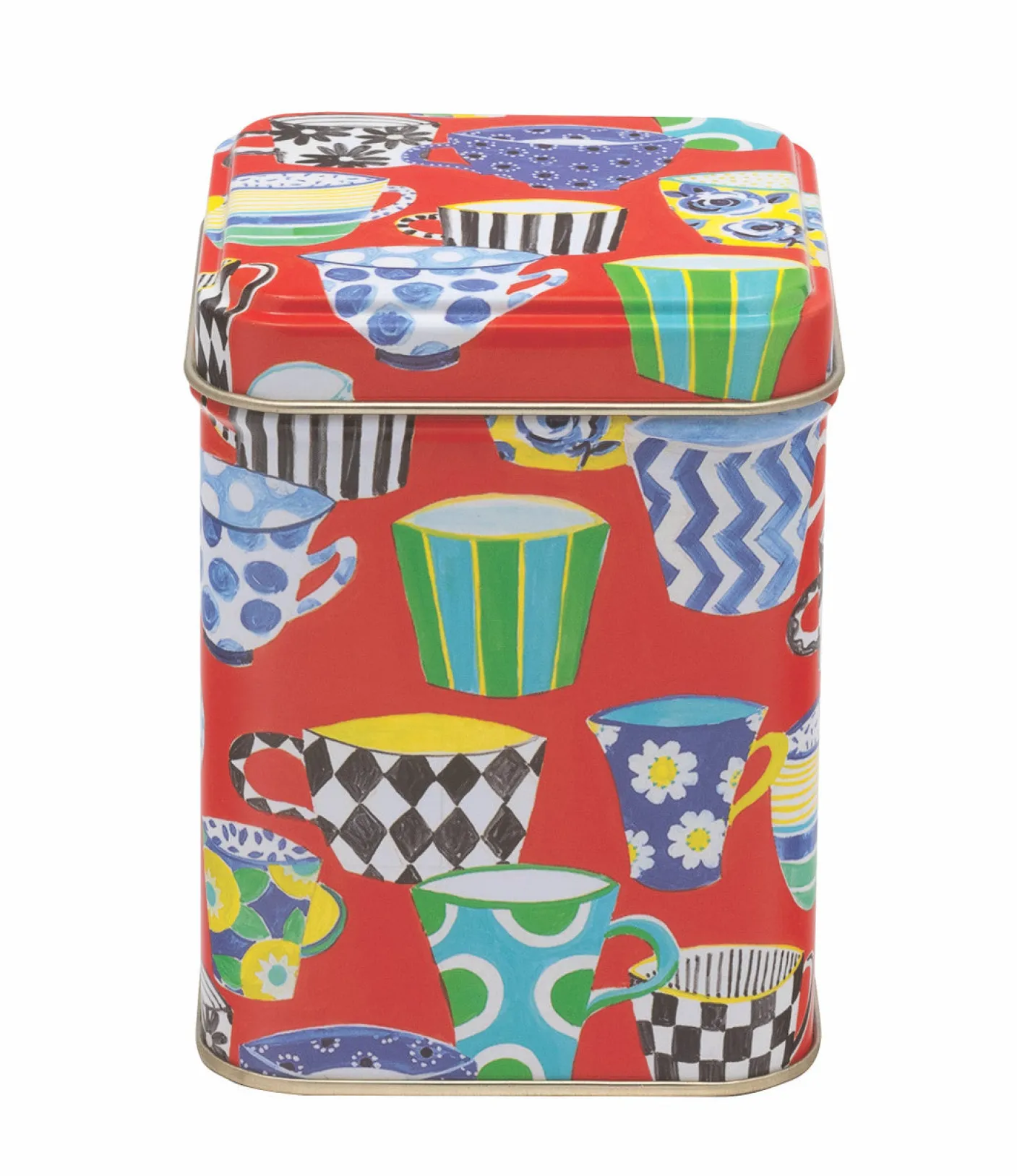 Red Teacup Mini Tea Tin