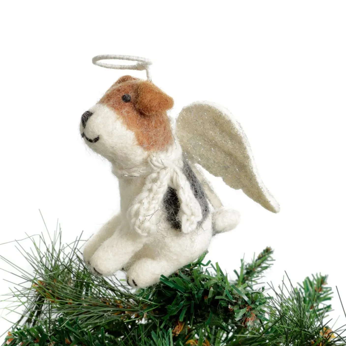 Fox Terrier Tree Topper - Large