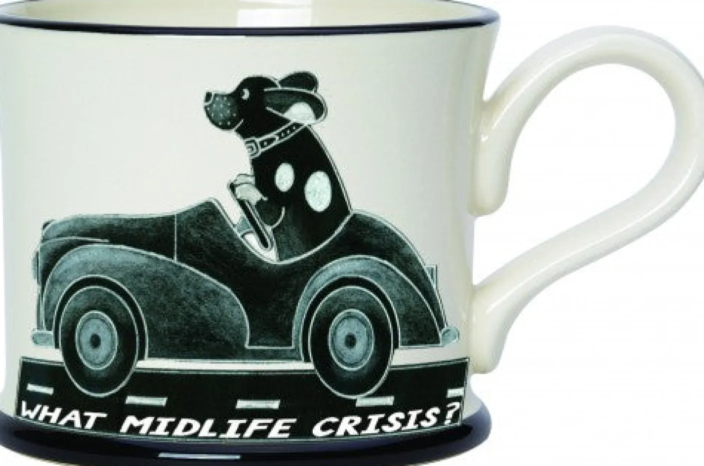 What Midlife Crisis? - It's a Dog's Life Mug by Moorland Pottery
