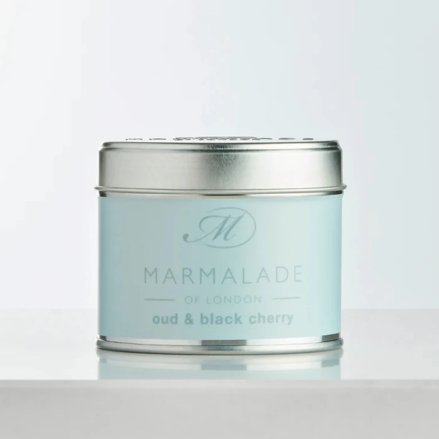 Oud & Black Cherry Medium Tin Candle