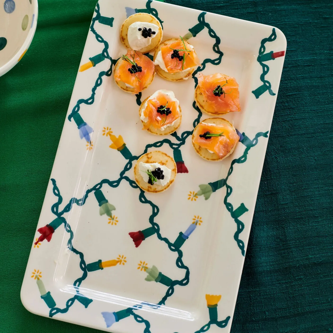 Fairy Lights Medium Oblong Plate