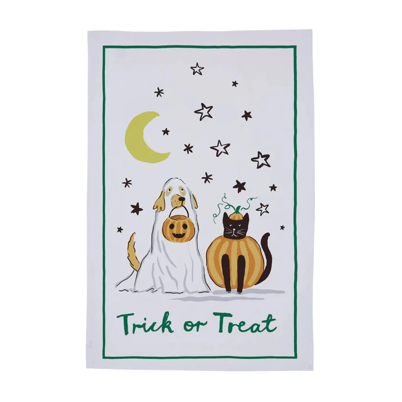 Trick or Treat Cotton Tea Towel