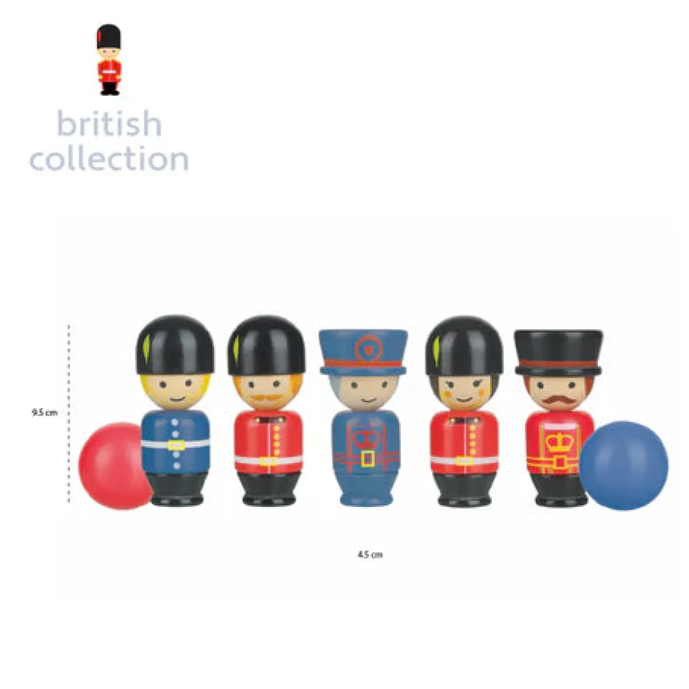 London Wooden Skittles Toy