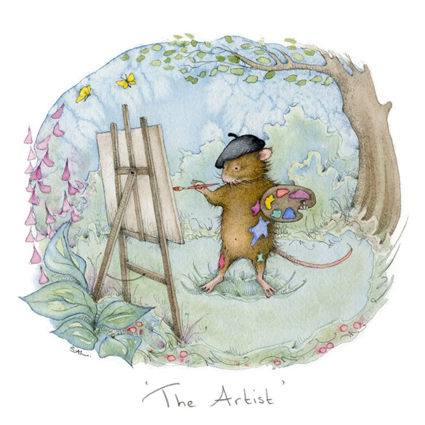 The Artist Greeting Card