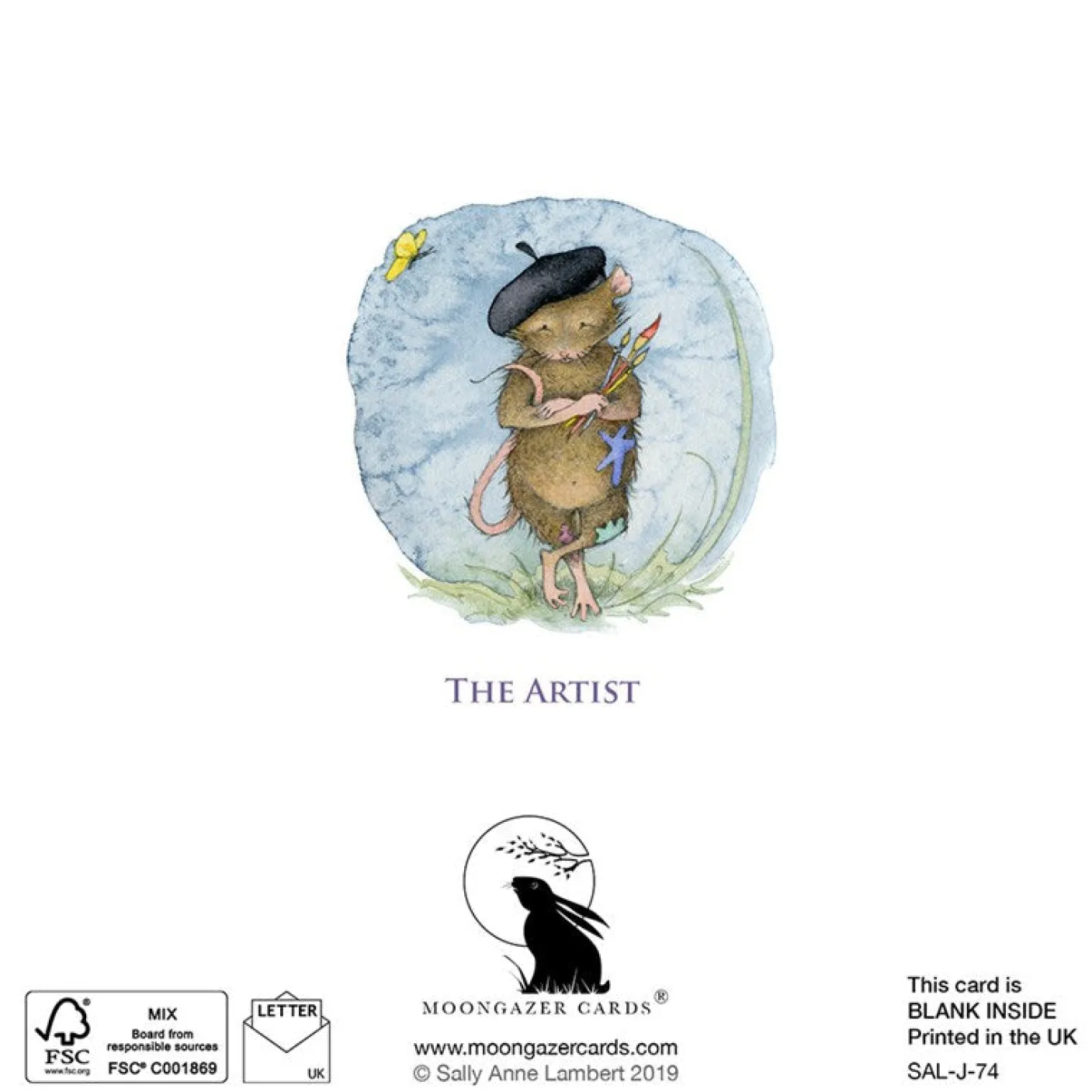 The Artist Greeting Card